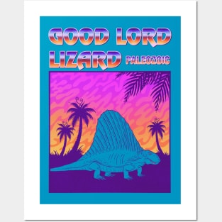 Good Lord Lizard: Paleozoic - Retro Dimetro Posters and Art